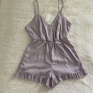 Lavender chiffon romper
